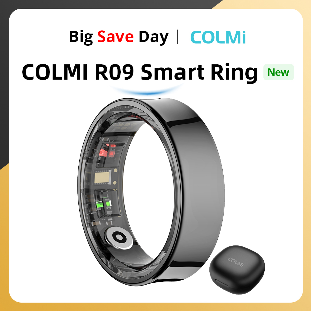 Smart Ring Health Tracker Blood Oxygen - 2024 COLMI R09 Smart Ring Männer