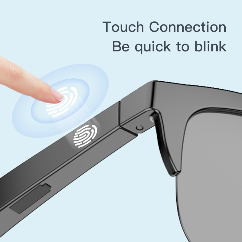 Bone Conduction Sunglasses Sports - Intelligente Bluetooth-Brille auf Touch-Basis mit Knochenleitung