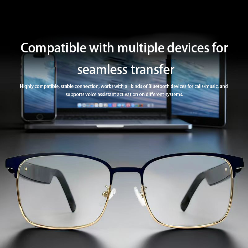 Smart Audio Glasses Touch Control - Intelligente Bluetooth-Audiobrille mit Blaulichtfilter, Touch-Bedienung, Freisprechfunktion