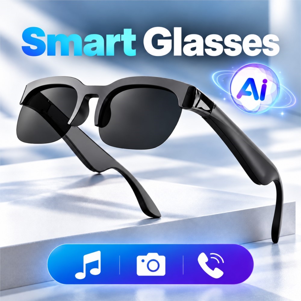 Smart Audio Glasses Touch Control - Neue Smart-Brille mit kabellosem Bluetooth-Anruf, Musik-Sonnenbrille,