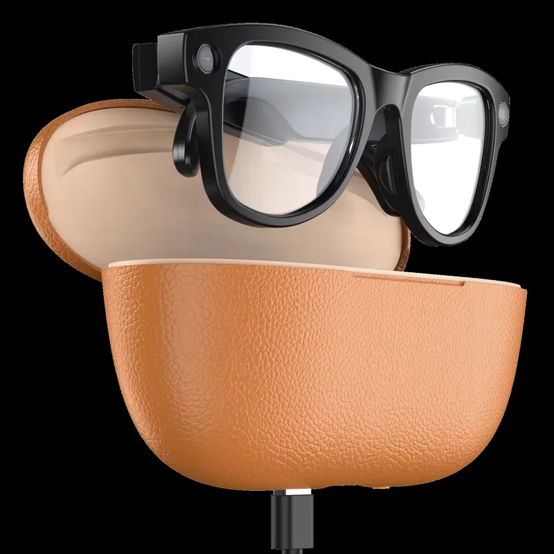 Smart Audio Glasses Bluetooth Polarized - für AI Smart Glasses 4K-Kamera, Bluetooth-Audio-Sonnenbrille,