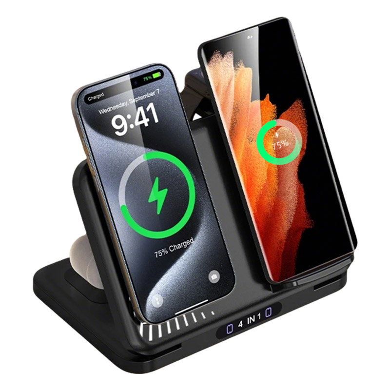 Smart Glasses Magnetic Charging Cable - 4 in 1 Dual Phone Wireless