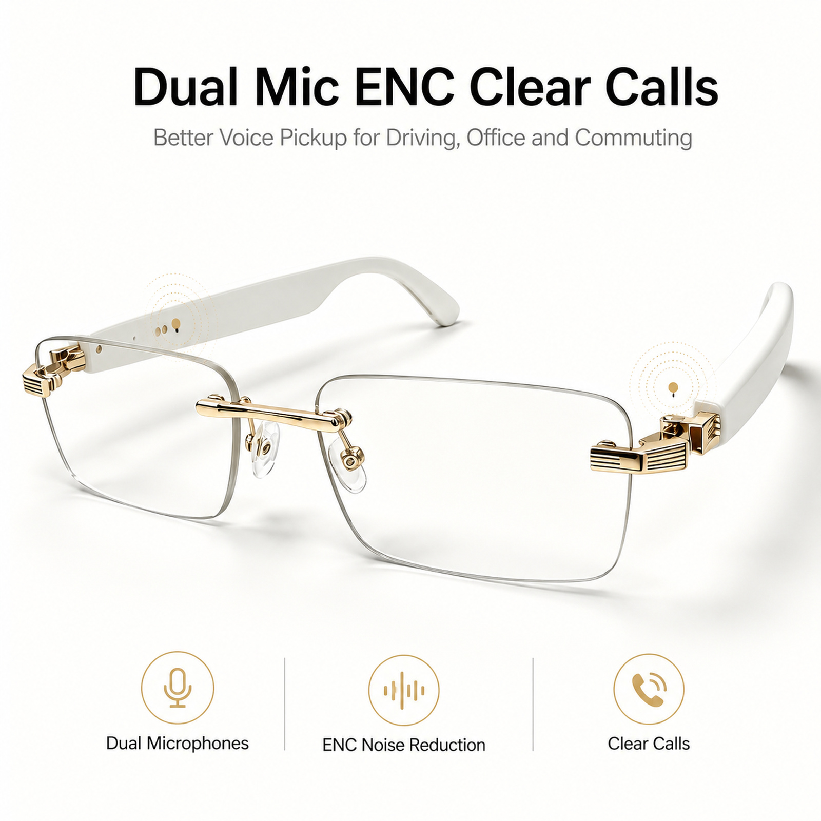 Photochromic Smart Sunglasses Audio - KI-Smart-Bluetooth-Brille Sonnenbrille Smartglasses Open-Ear-Audio Dual-Mikrofon ENC