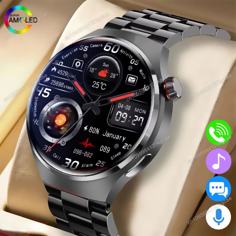 Smart Ring Health Tracker Blood Oxygen - 2026 Neue Herren-Smartwatch mit HD-Display, Herzfrequenzmessung,
