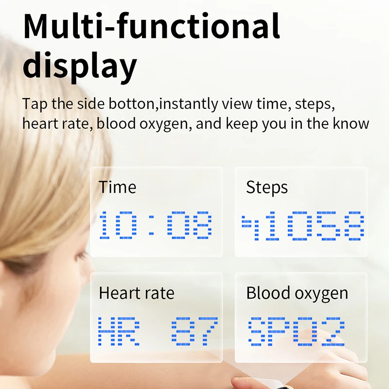 Neuer Smart Ring mit Blauem LE – Smart Ring Health Tracker Blood Oxygen Bewertung und Preis