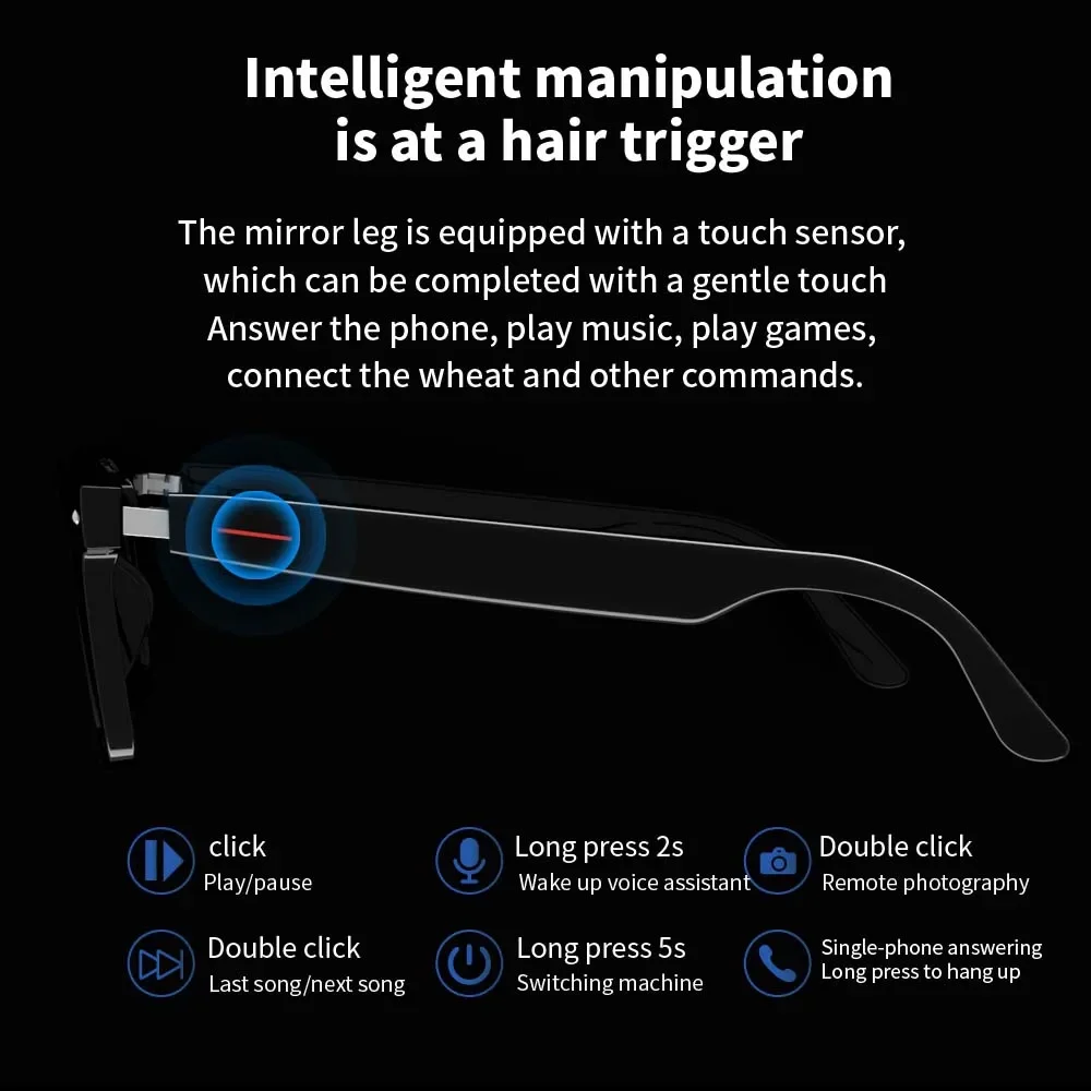 VIKEFON E13 Smart-Brille mit B – Smart Audio Glasses Bluetooth Polarized Bewertung und Preis