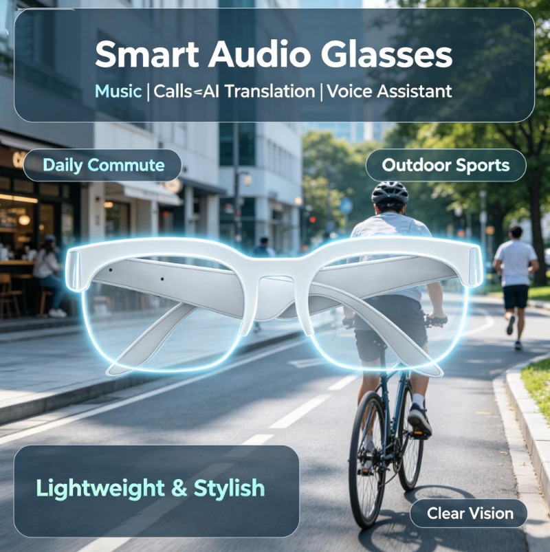 Knochenleitungs-Smart-Audio-Br – Bone Conduction Sunglasses Sports Bewertung und Preis