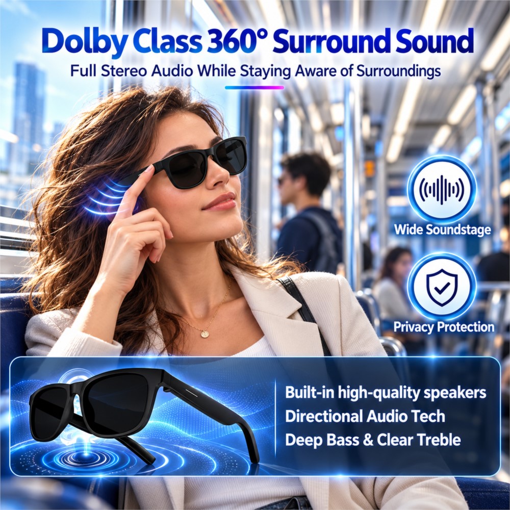 Intelligente Audio-Brille, Blu – Smart Audio Glasses Touch Control Bewertung und Preis