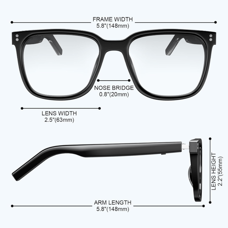 Kabellose KI-Smart-Übersetzung – Blue Light Blocking Smart Audio Glasses Bewertung und Preis