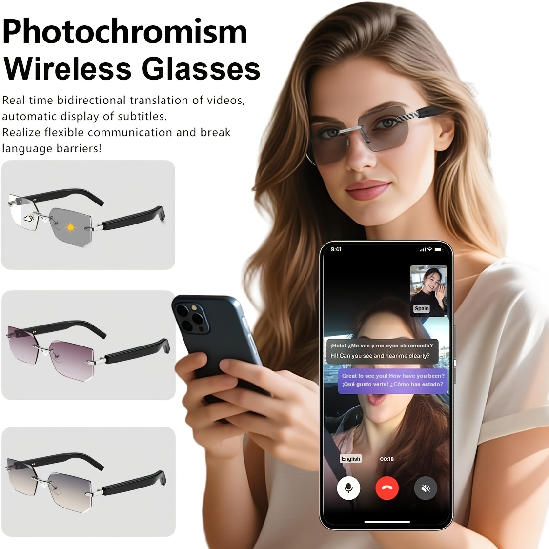 Stilvolle Bluetooth-Sonnenbril – Smart Sunglasses Open Ear Music Calls Bewertung und Preis