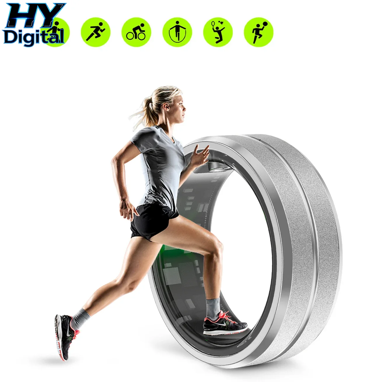 HY Digitaler Smart Ring Armban – Smart Ring Health Tracker Blood Oxygen Bewertung und Preis