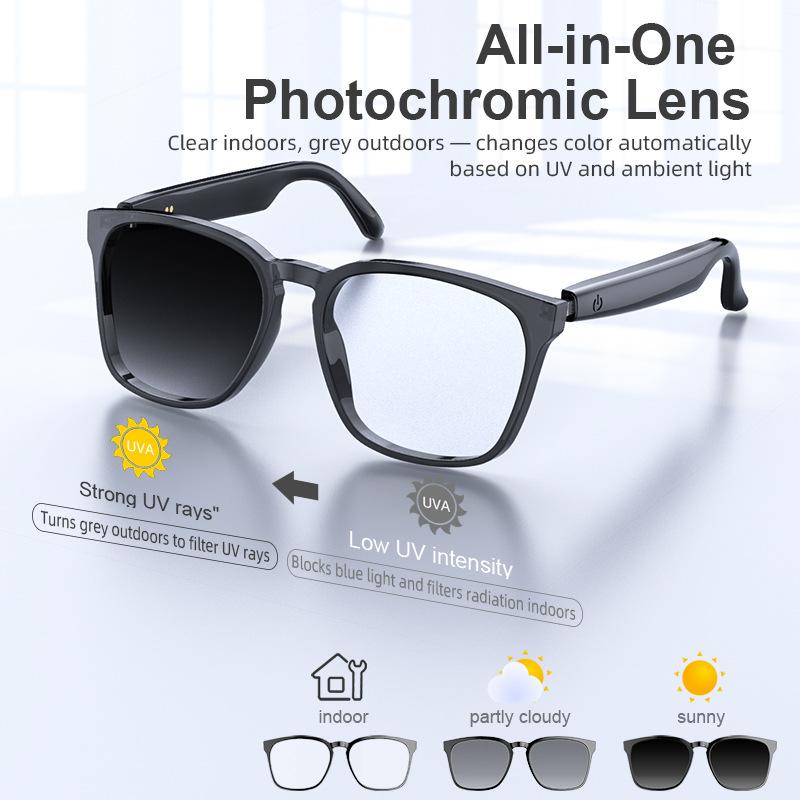 YBA14 KI-Übersetzungs-Smartbri – Photochromic Smart Sunglasses Audio Bewertung und Preis