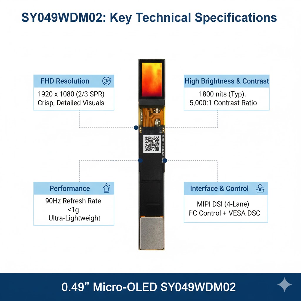 0,49-Zoll-Micro-OLED-Display S – Ar Smart Glasses Display Micro Oled Bewertung und Preis