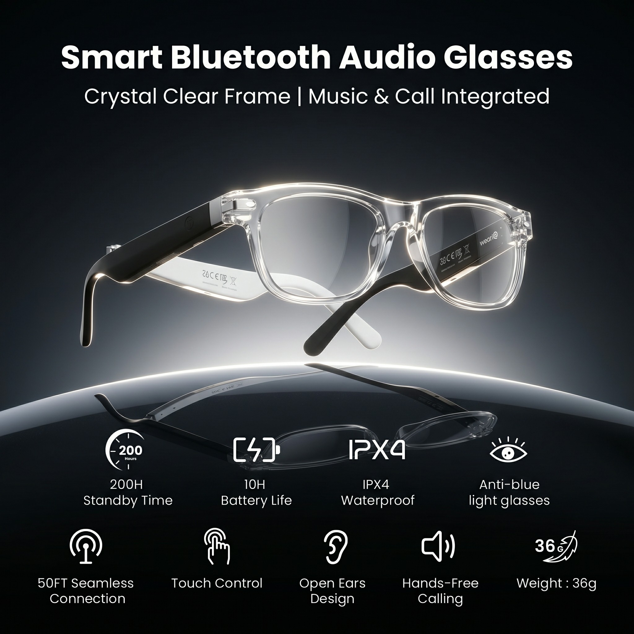 Smarte Bluetooth-Brille Vielse – Smart Audio Glasses Bluetooth Polarized Bewertung und Preis