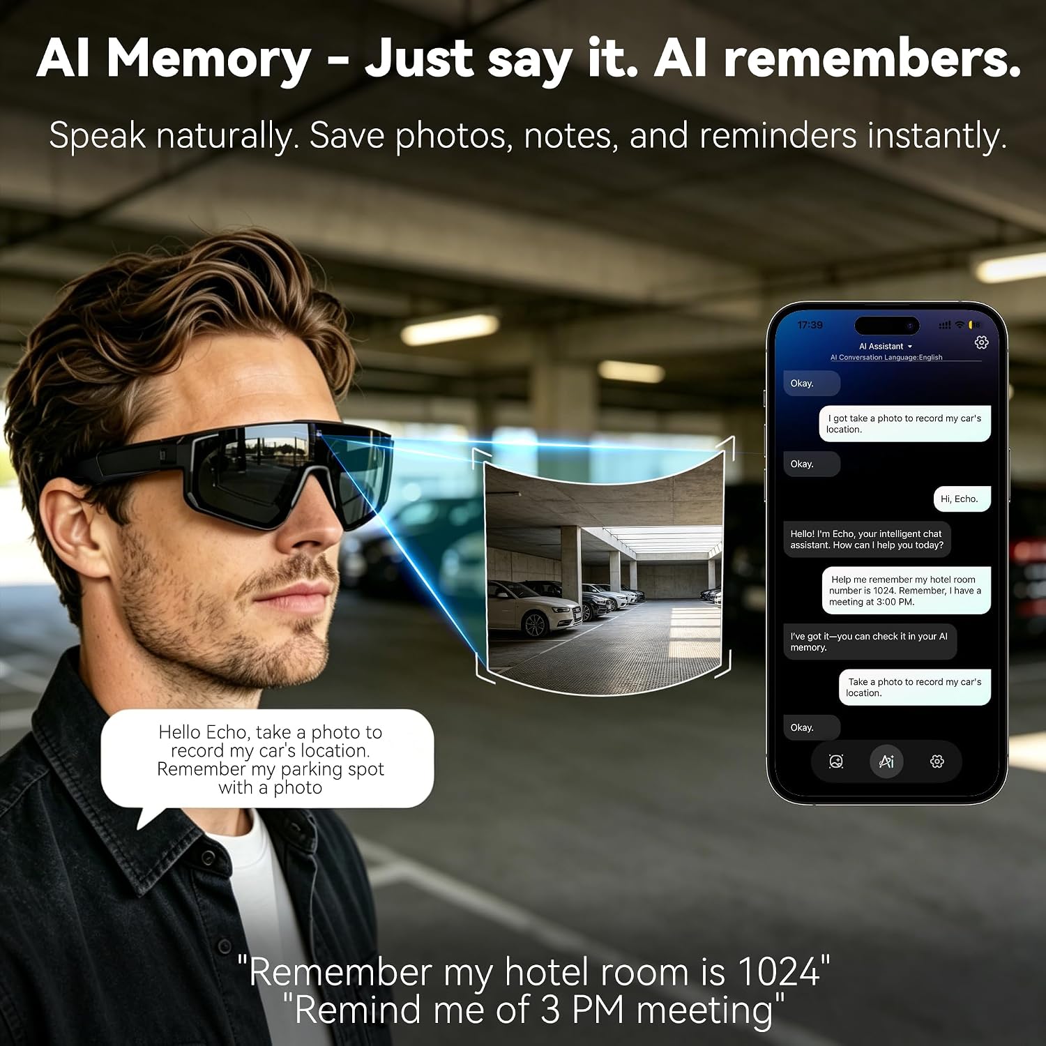 Neue KI-Smart-Brille mit Kamer – Smart Glasses Camera Video Recording 1080P Bewertung und Preis