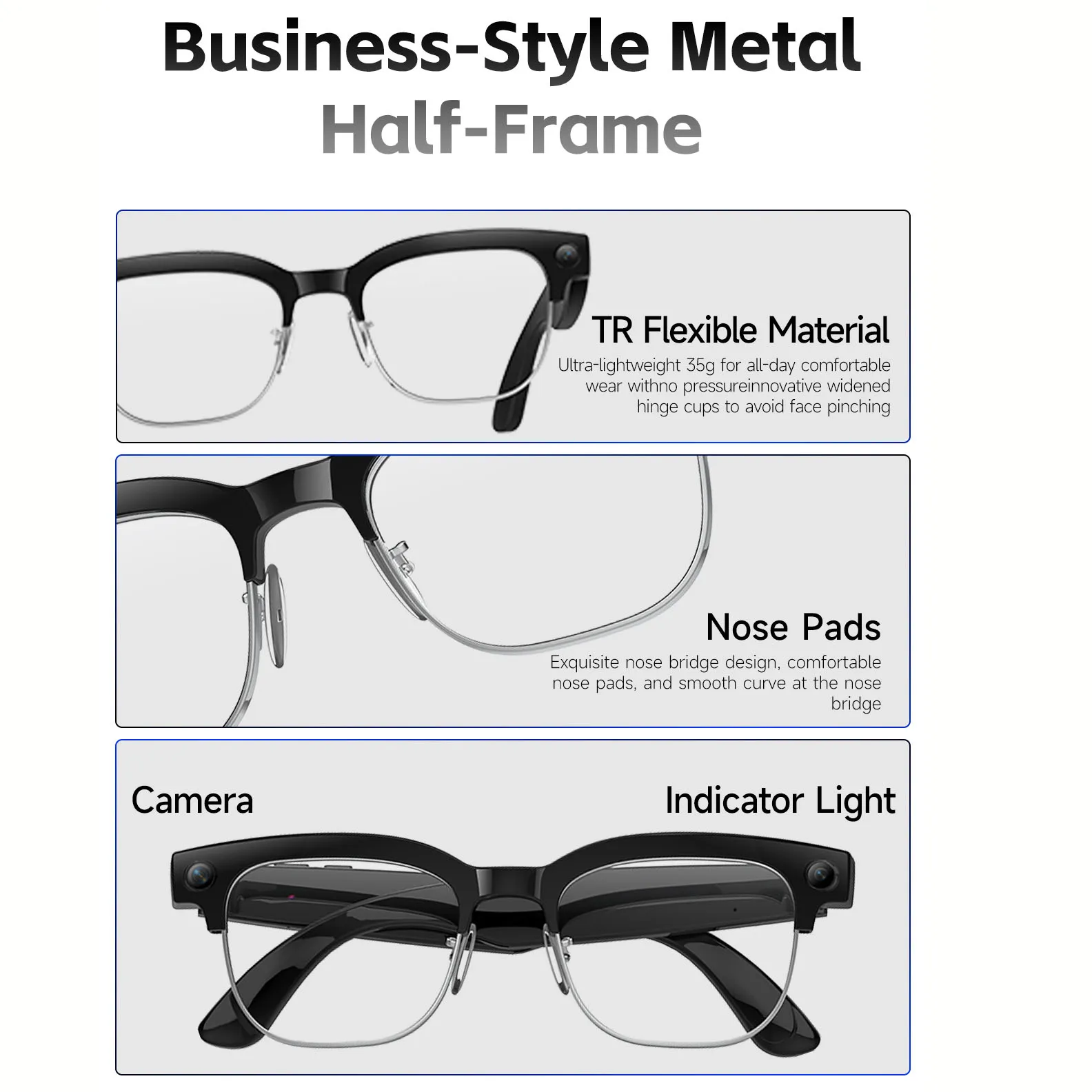 KI-Smart-Brille mit Sprachakti – Smart Audio Glasses Touch Control Bewertung und Preis
