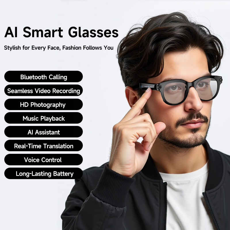 Smarte Brille mit 800W Pixel-K – Smart Glasses Camera Video Recording 1080P Bewertung und Preis