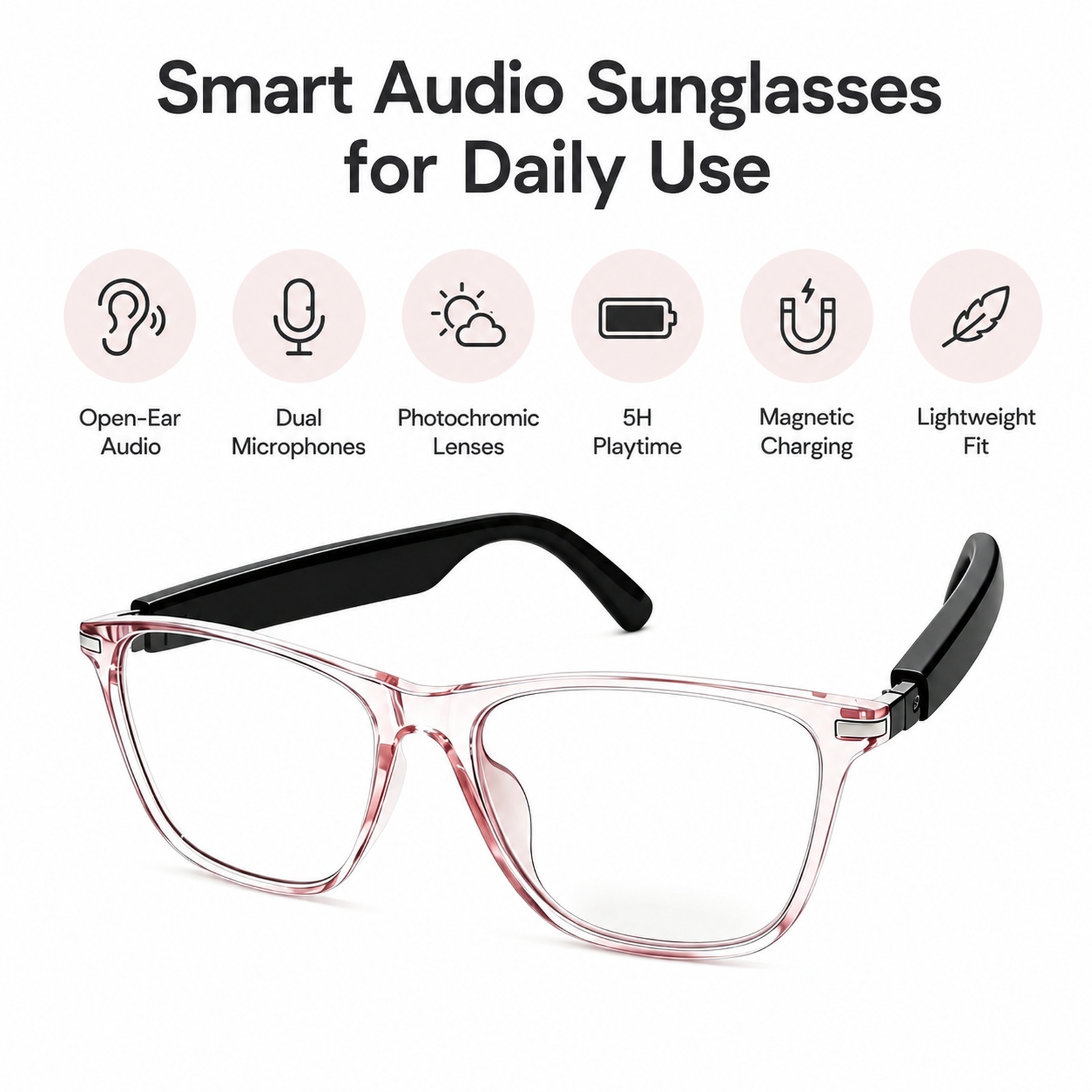 Smarte Bluetooth-Sonnenbrille  – Smart Sunglasses Open Ear Music Calls Bewertung und Preis