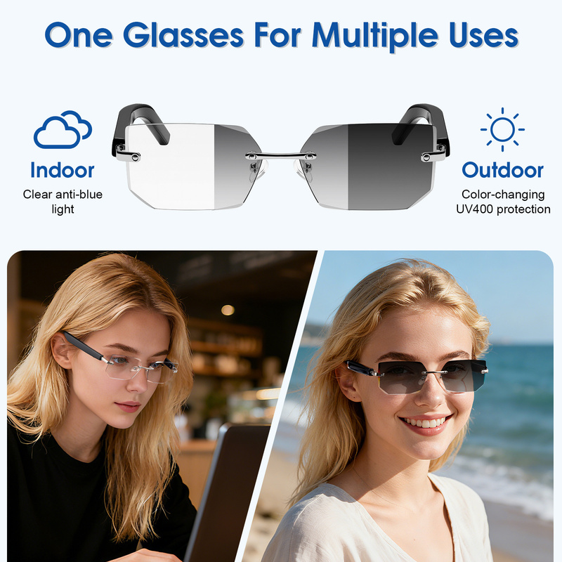 Modische Smart-Audio-Sonnenbri – Photochromic Smart Sunglasses Audio Bewertung und Preis