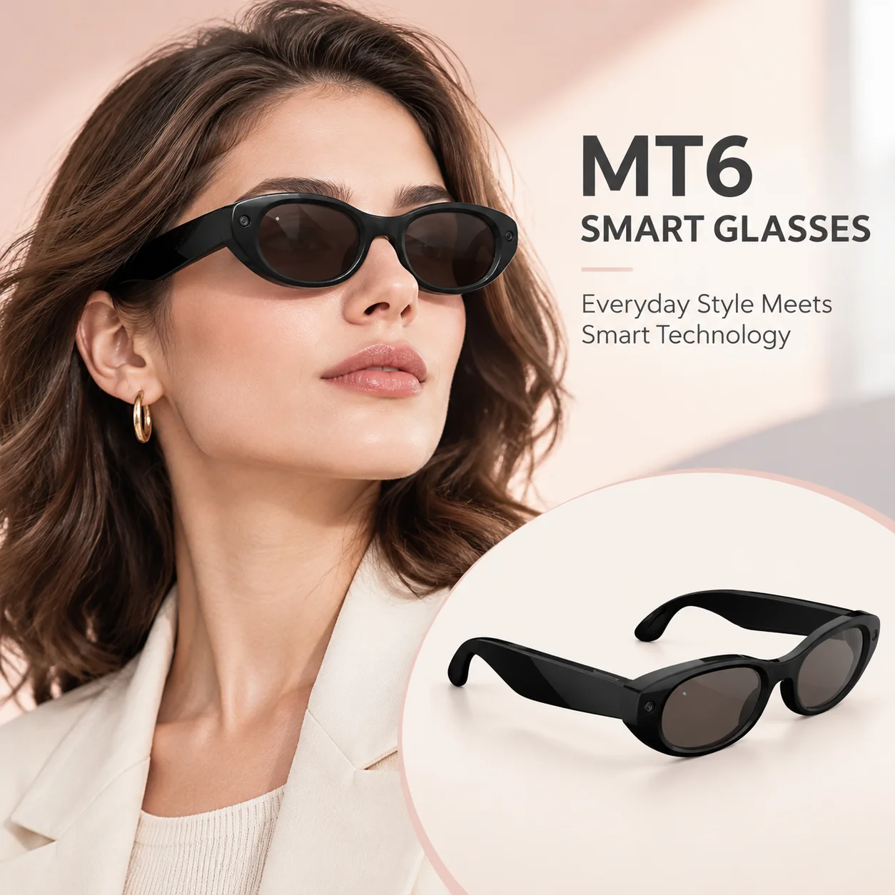 Offene Stereo-Smart-Brille mit – Smart Sunglasses Open Ear Music Calls Bewertung und Preis