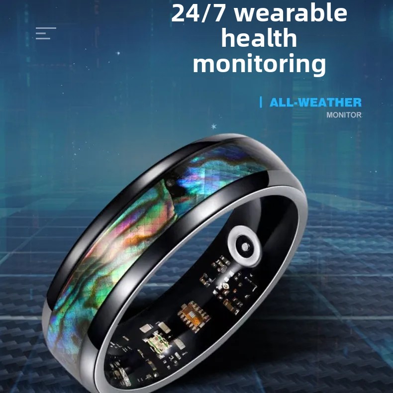 Bunter Abalone-Muschel Smart R – Smart Ring Health Tracker Blood Oxygen Bewertung und Preis