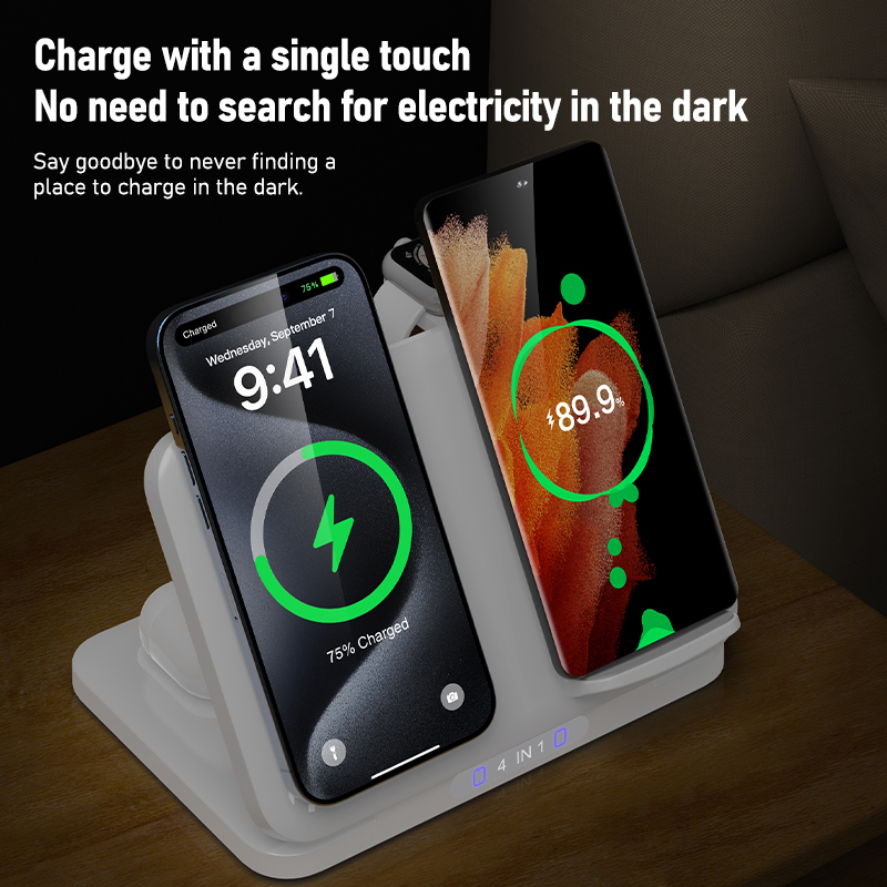 4 in 1 Dual Phone Wireless Cha – Smart Glasses Magnetic Charging Cable Bewertung und Preis