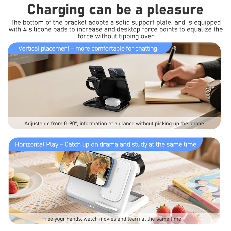 4 in 1 Dual Phone Wireless Cha – Smart Glasses Magnetic Charging Cable Bewertung und Preis
