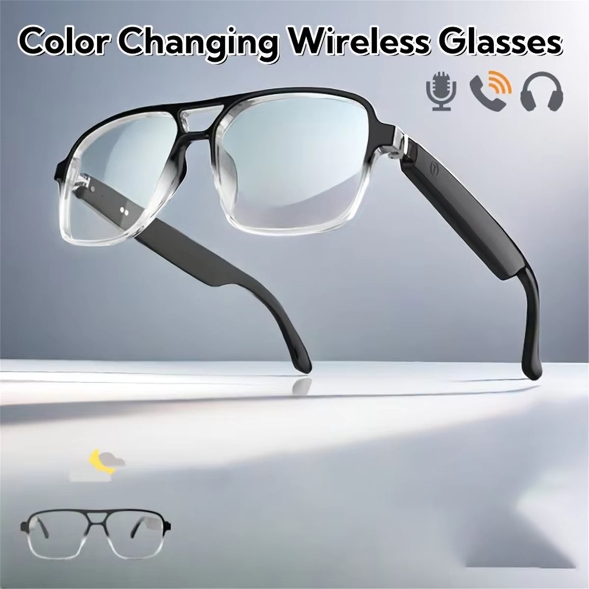 Kabellose Audio-Smart-Brille,  – Photochromic Smart Sunglasses Audio Bewertung und Preis