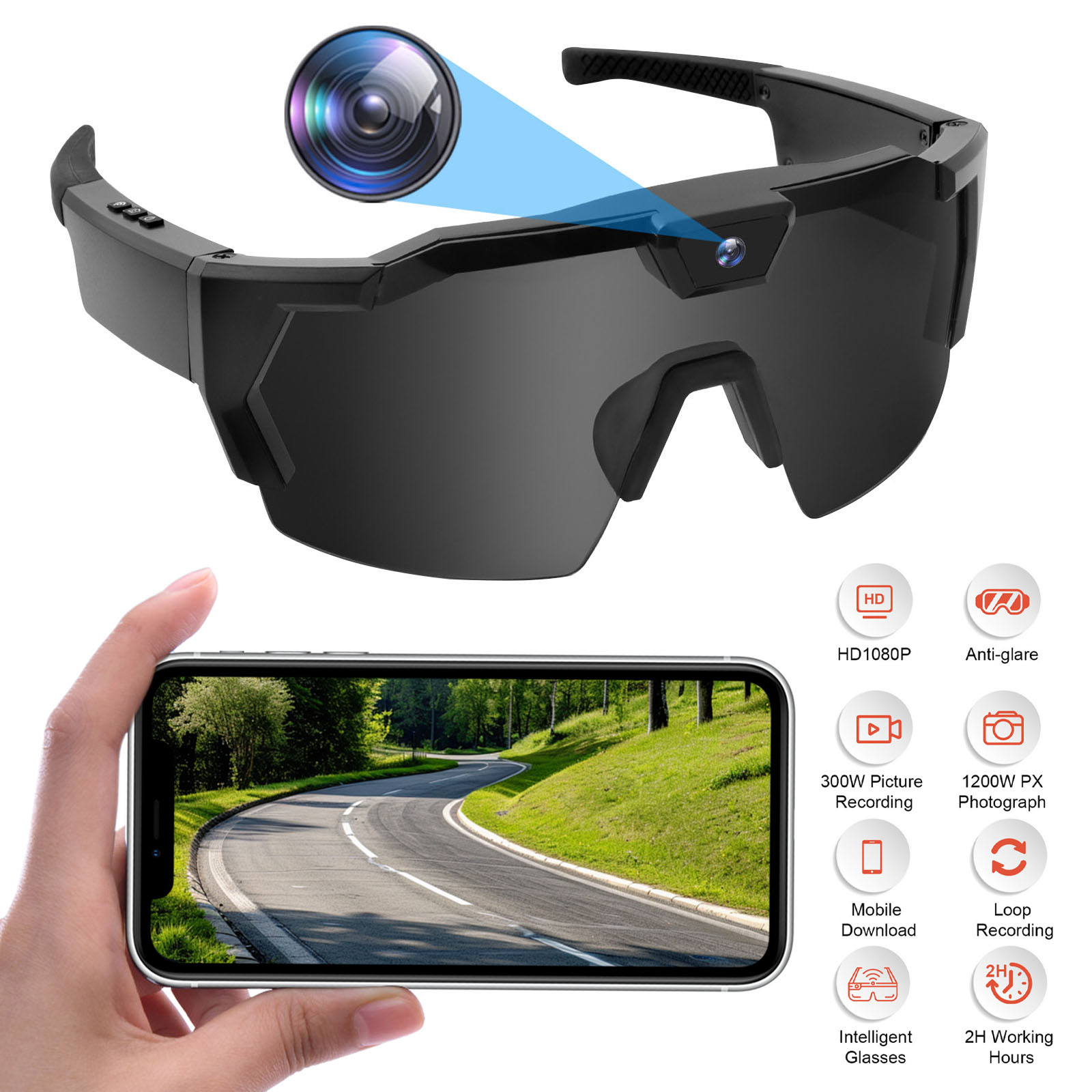 Smarte Kamerabrille HD 1080P F – Smart Glasses Camera Video Recording 1080P Bewertung und Preis