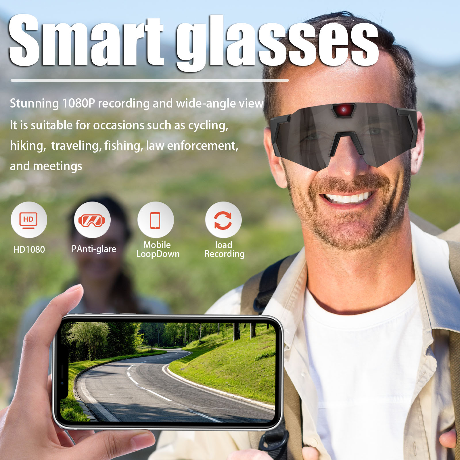 Smarte Kamerabrille HD 1080P F – Smart Glasses Camera Video Recording 1080P Bewertung und Preis