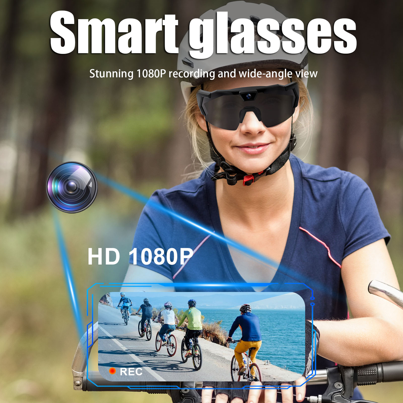Smarte Kamerabrille HD 1080P F – Smart Glasses Camera Video Recording 1080P Bewertung und Preis