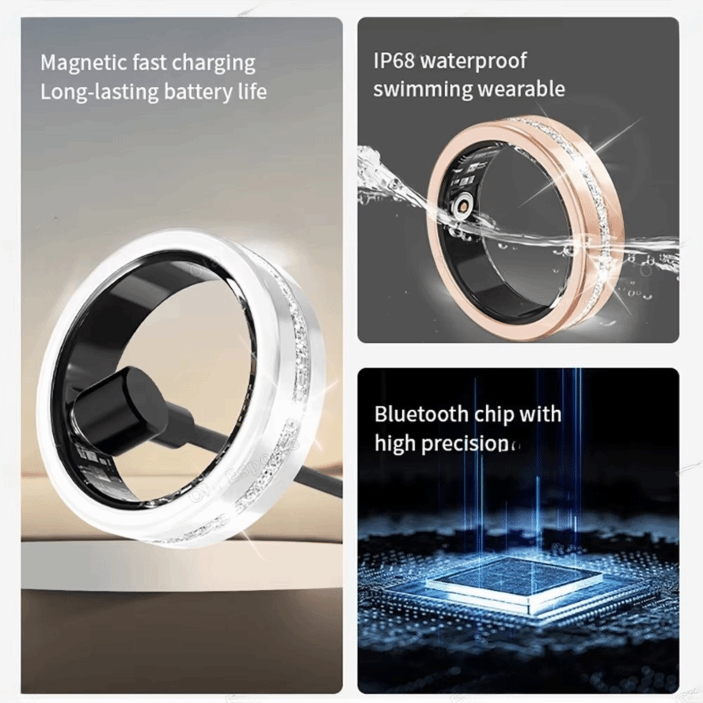 Diamant-Smart-Ring mit Diamant – Smart Ring Health Tracker Blood Oxygen Bewertung und Preis