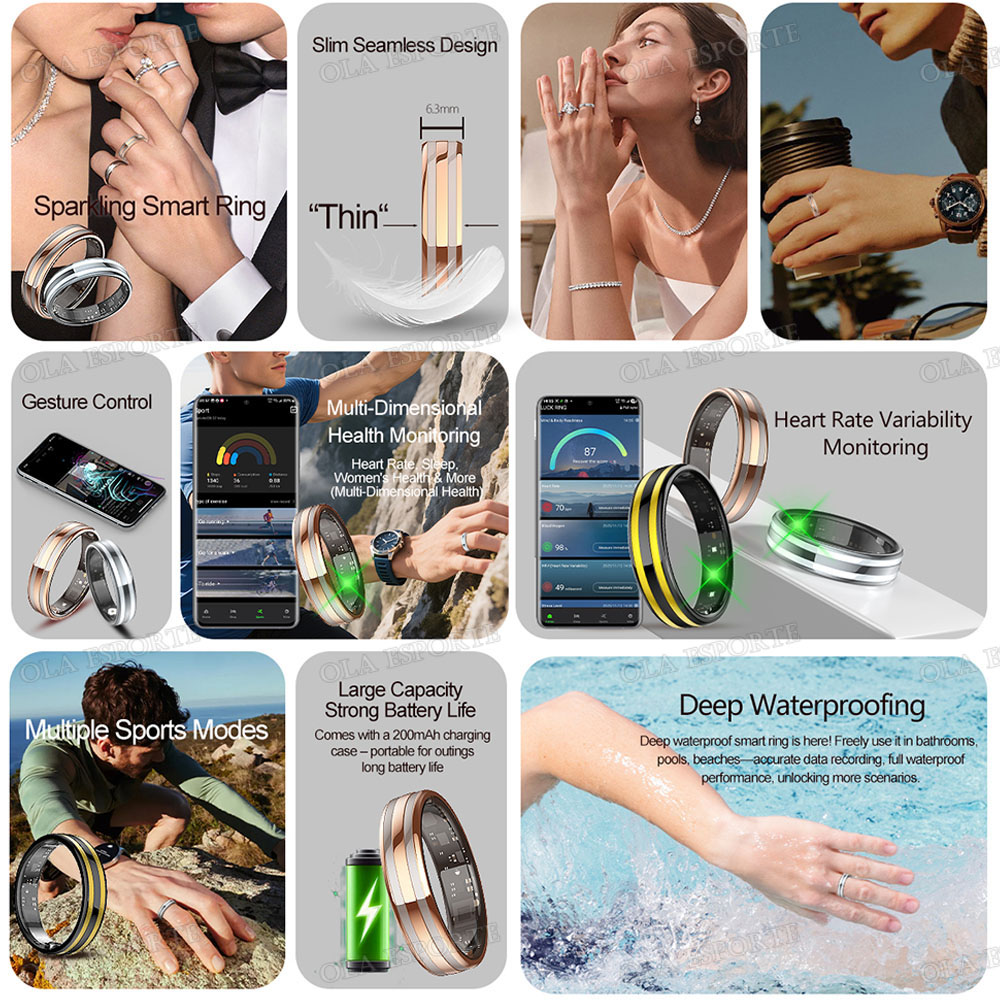 Neuer Smart Ring Herzfrequenz- – Smart Ring Health Tracker Blood Oxygen Bewertung und Preis