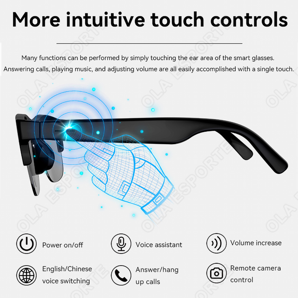 NEUE Bluetooth-Audiobrille, In – Smart Sunglasses Open Ear Music Calls Bewertung und Preis