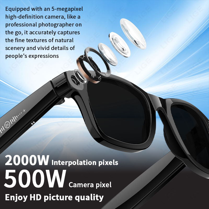 KI-Smart-Brille mit 5 Millione – Smart Glasses Camera Video Recording 1080P Bewertung und Preis