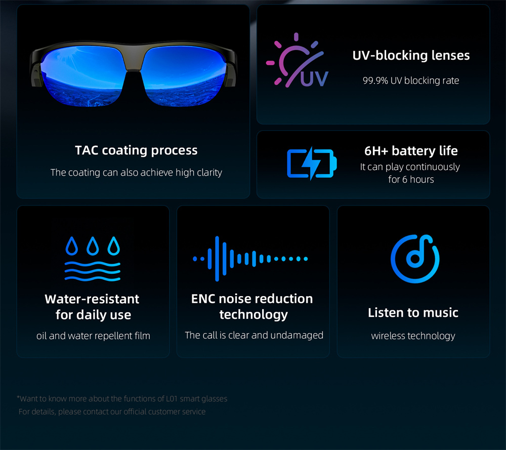 LOKMAT L01 Smart Bluetooth-Bri – Smart Sunglasses Open Ear Music Calls Bewertung und Preis